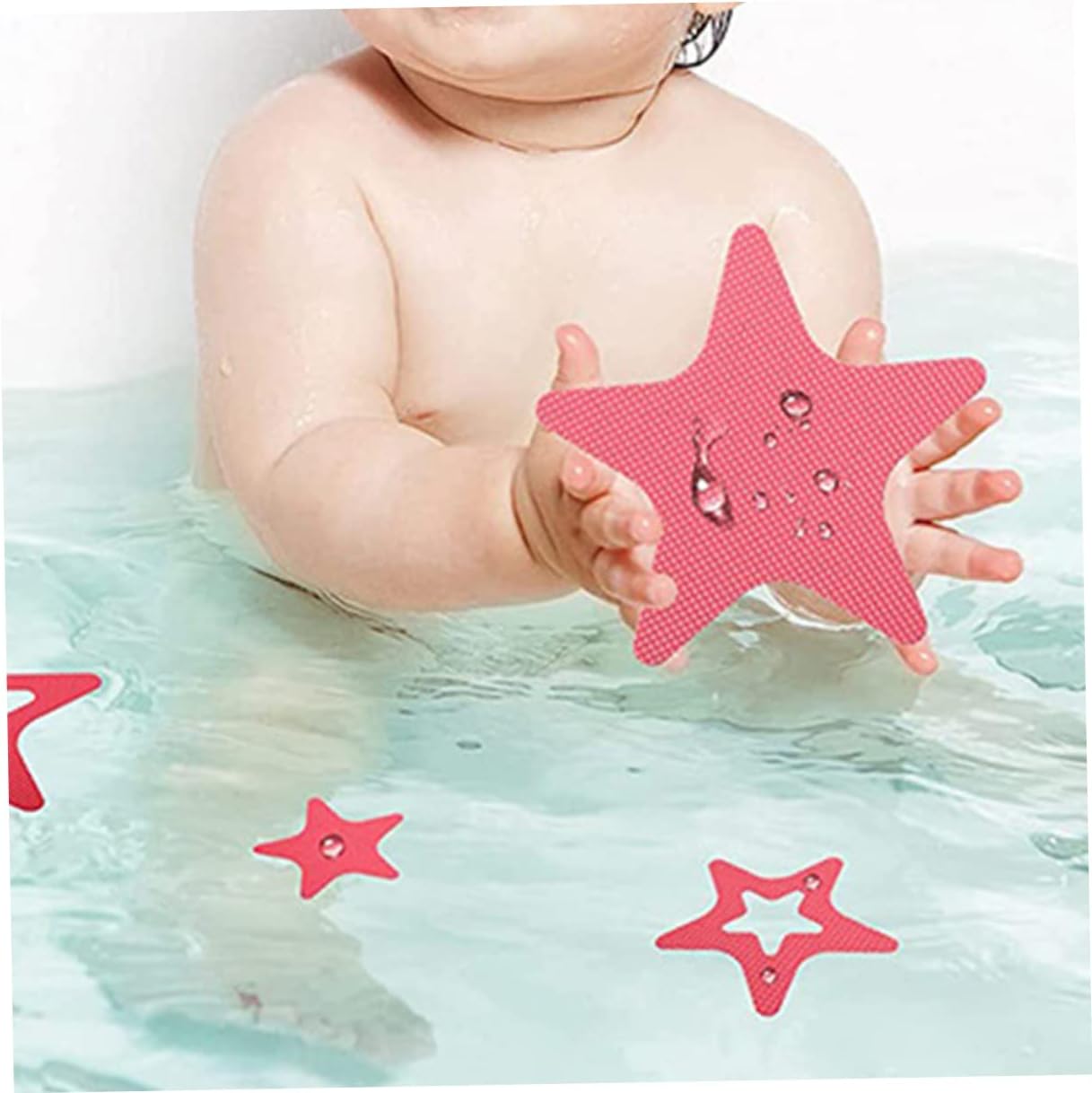 Yardenfun 12Pcs Star Shape Non-Slip Bath Stickers