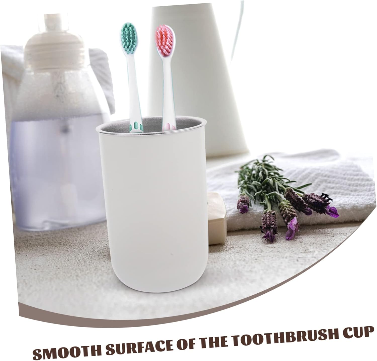 Healifty 2pcs Stainless Steel Toothbrush Cup for Boys and Girls