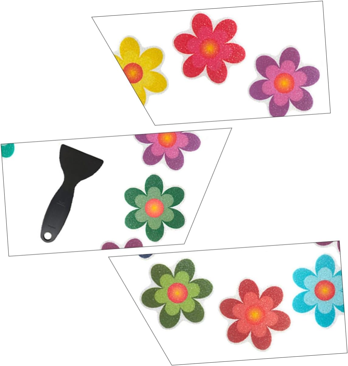 ABOOFAN Anti-Slip Bath Tub Stickers Daisy Pattern