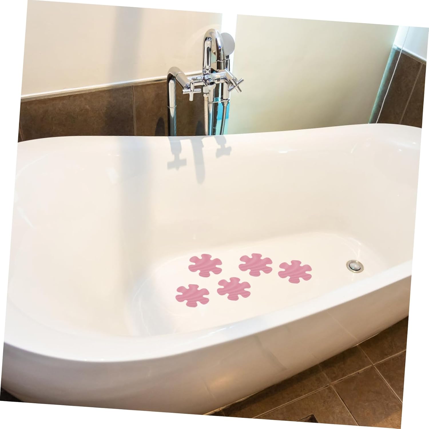BUGUUYO 20pcs Non-Slip Flower Bathtub Decals 1