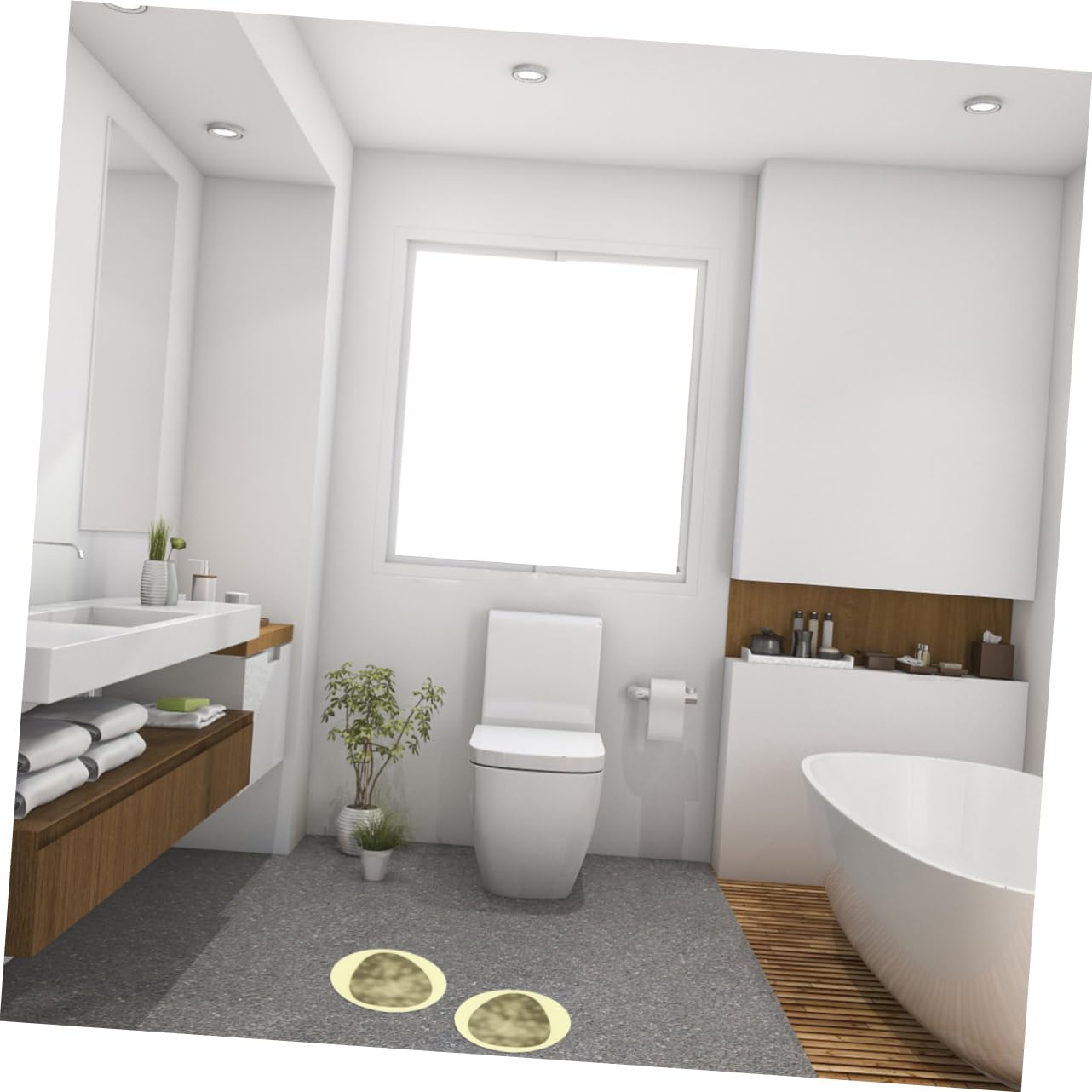 4Pcs Anti-Slip Bathtub Stickers for Home Safety