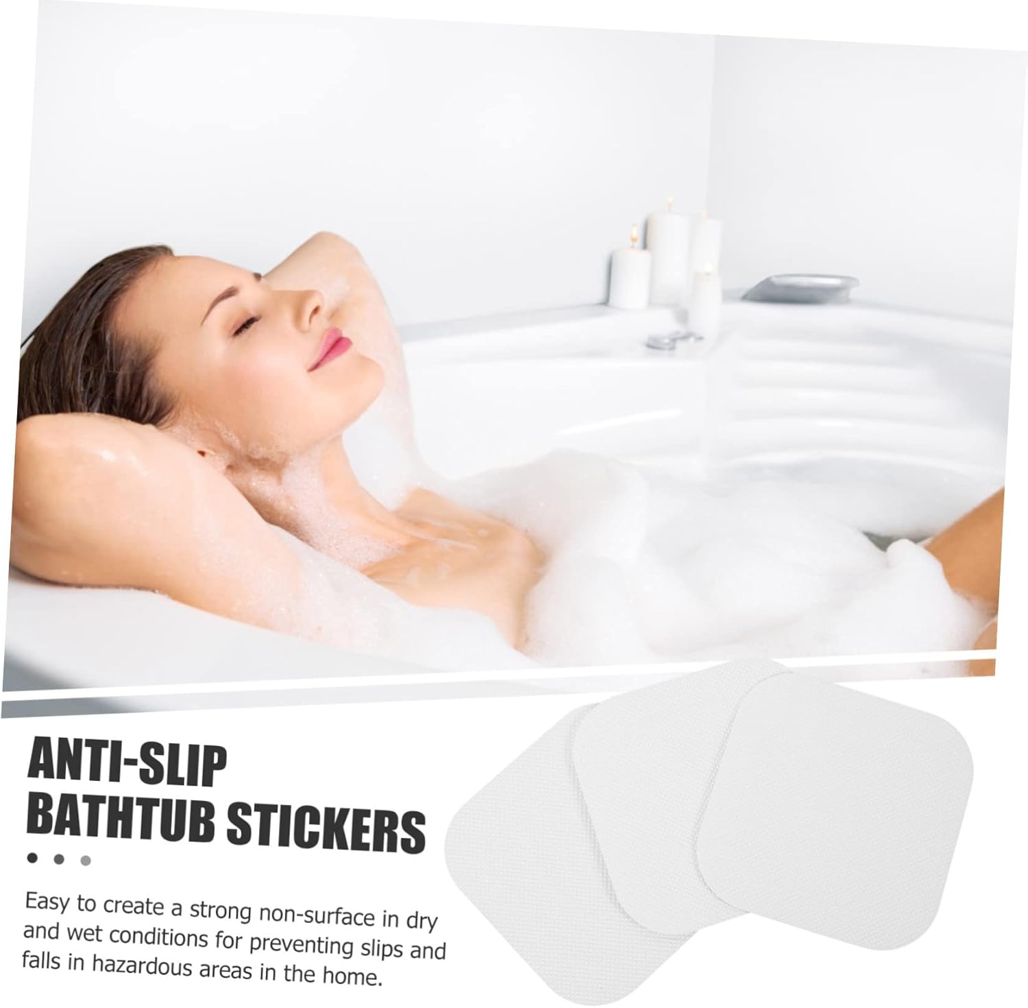 72pcs Anti-Slip Bathtub Decals for Home Safety
