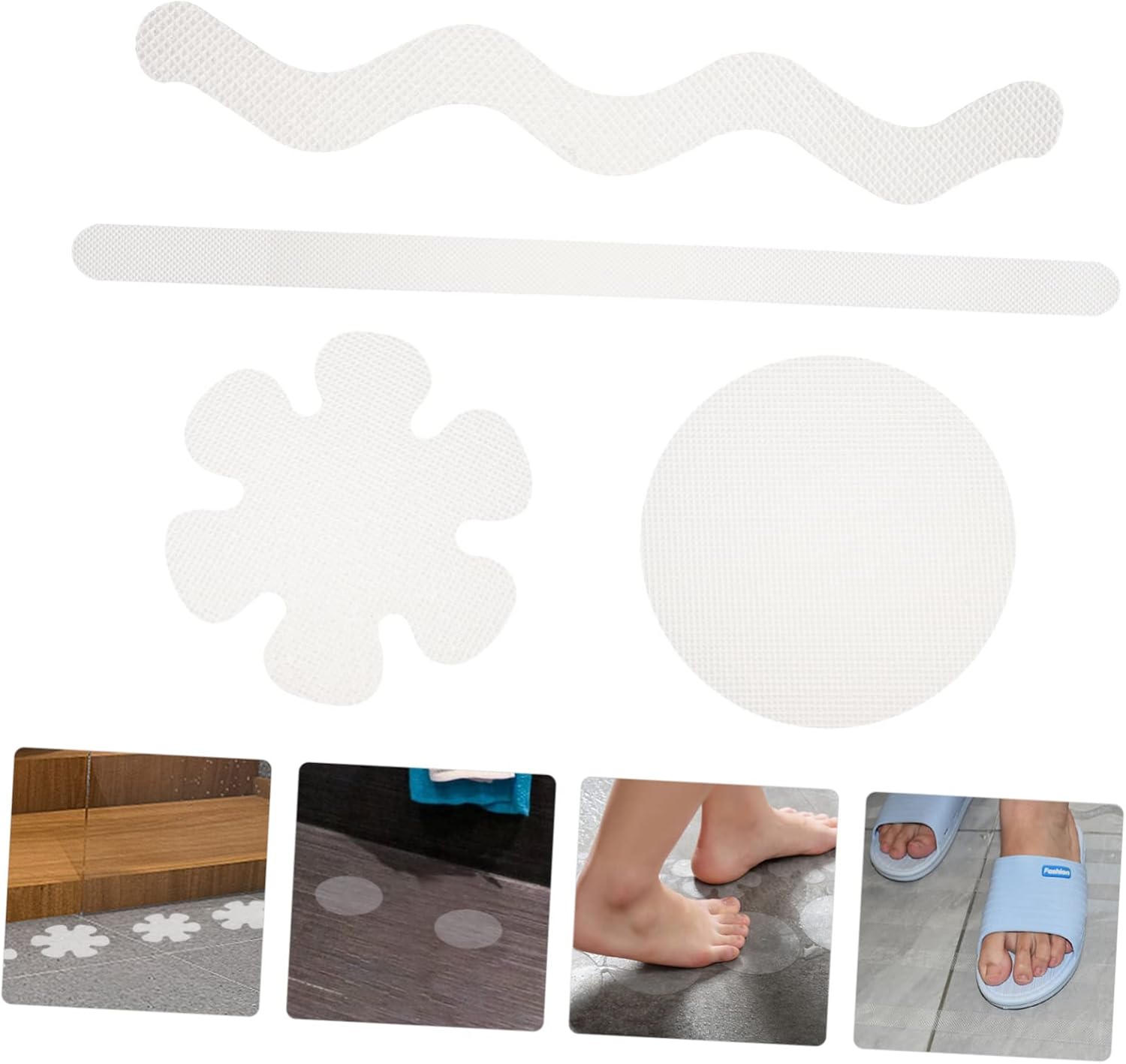 LIFKOME 24Pcs Non-Slip Bathtub Stickers for Safety 1