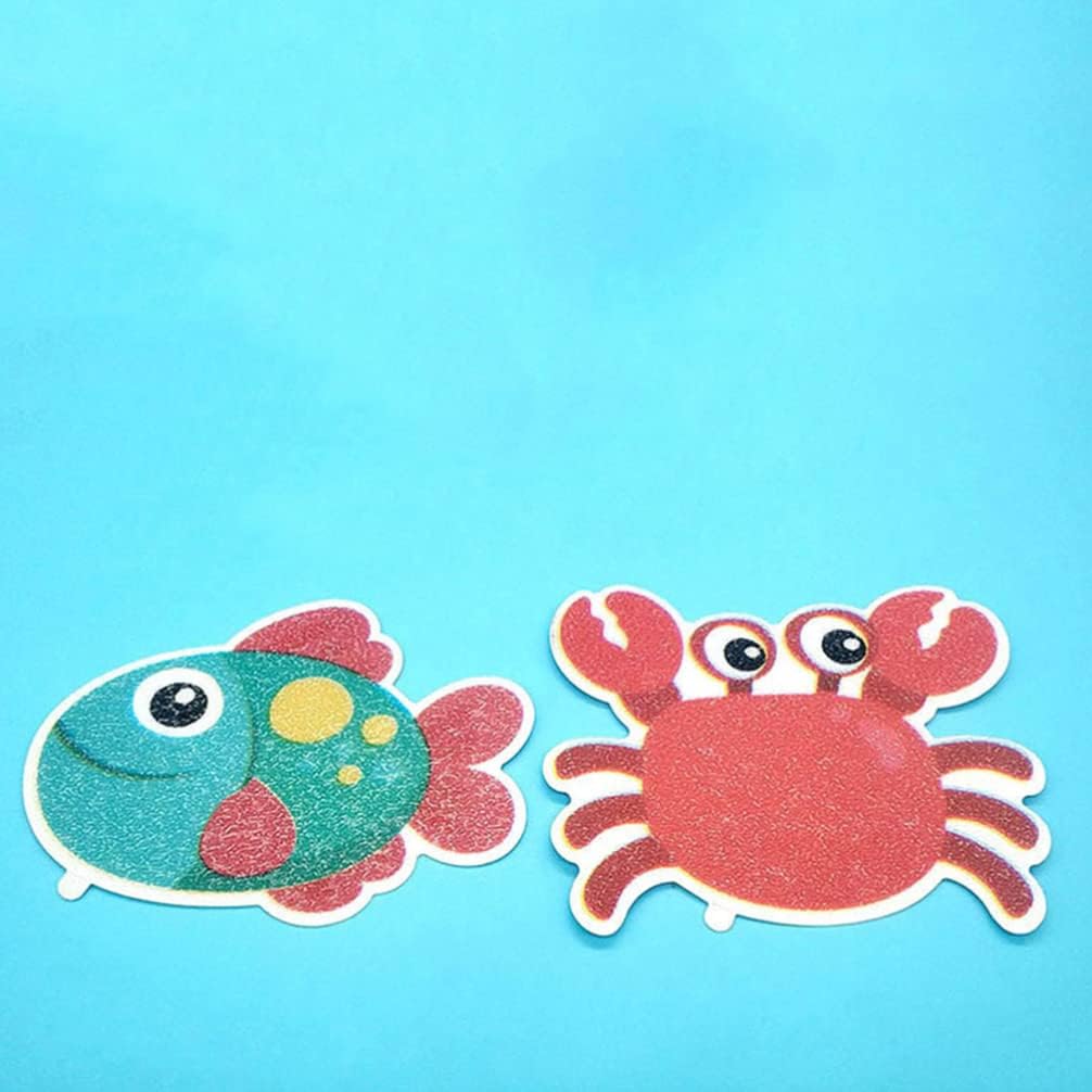 Zerodeko Anti-Slip Bathtub Crab Stickers 5pcs