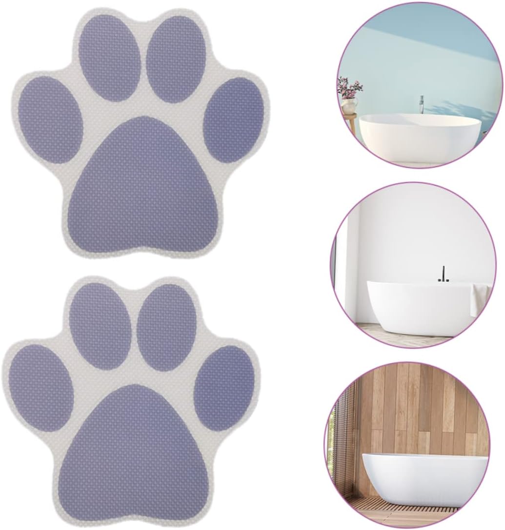 Ciieeo 20pcs Cartoon Dog Footprint Anti-Slip Bathtub Decals