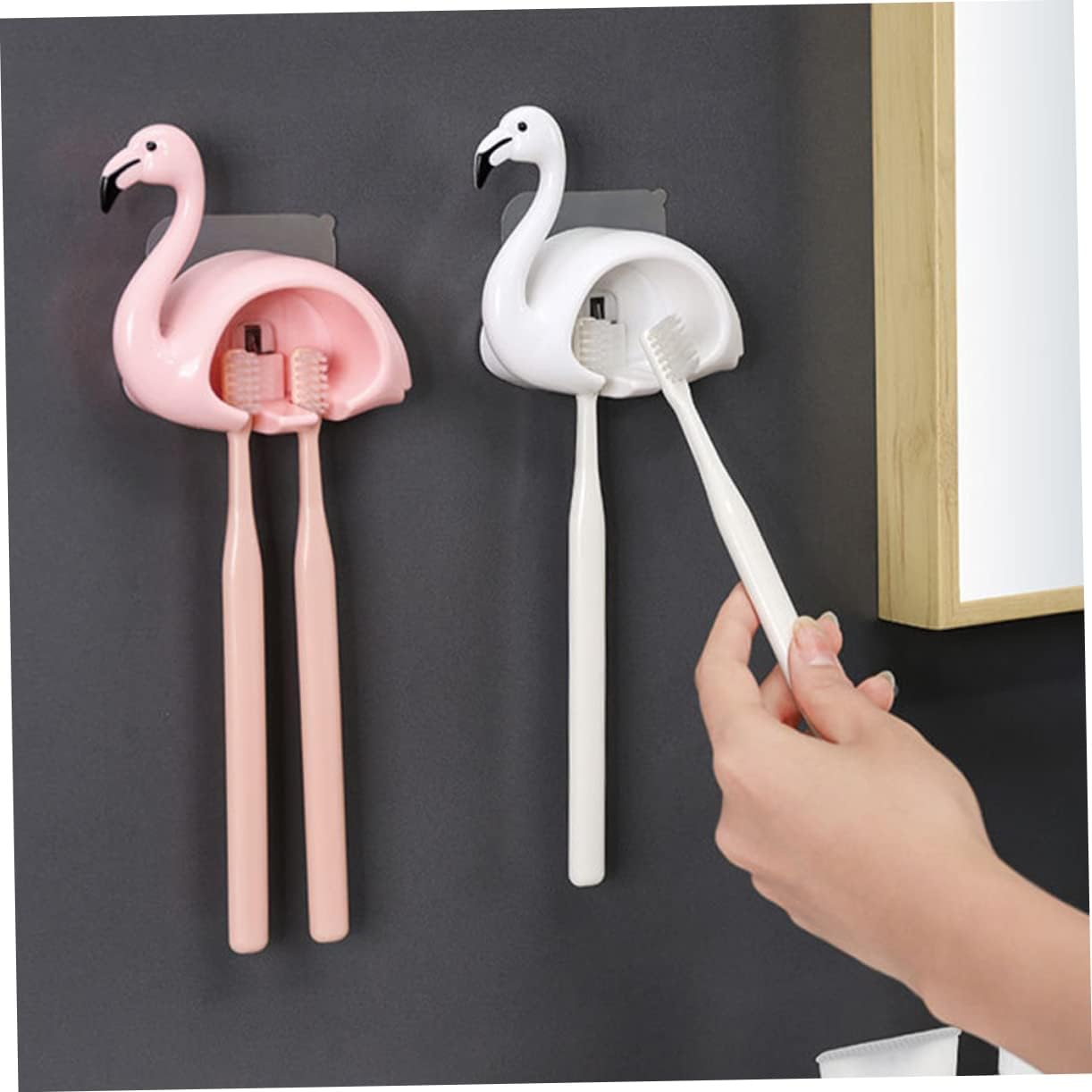 Anneome Bathroom Wall Toothbrush Holder Modern Decor