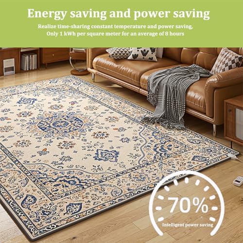 Jidanmian Graphene Heated Rug with 12-Hour Timer