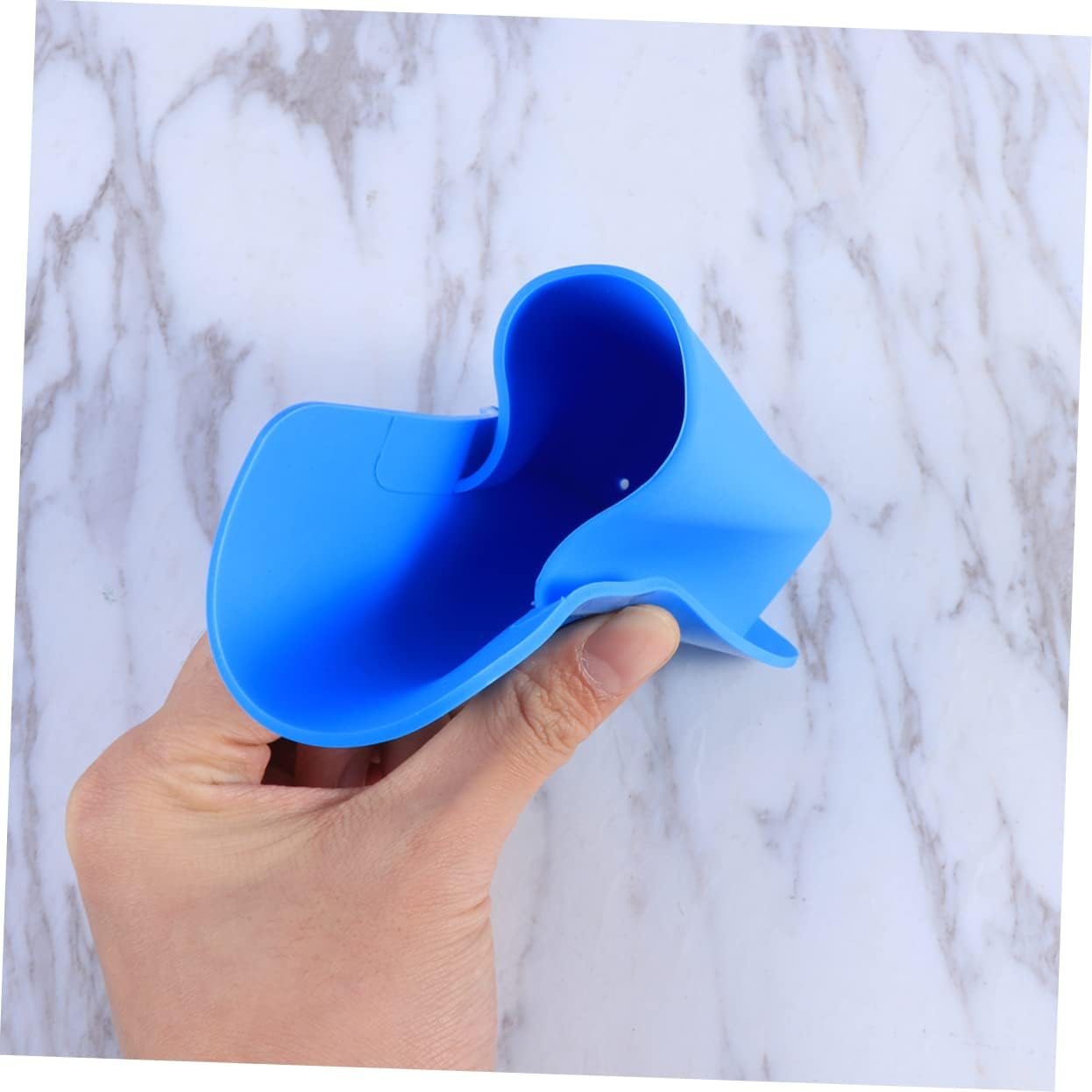 BESTYASH Wall Mounted Toothbrush and Razor Holder Organizer with Drainage System Blue