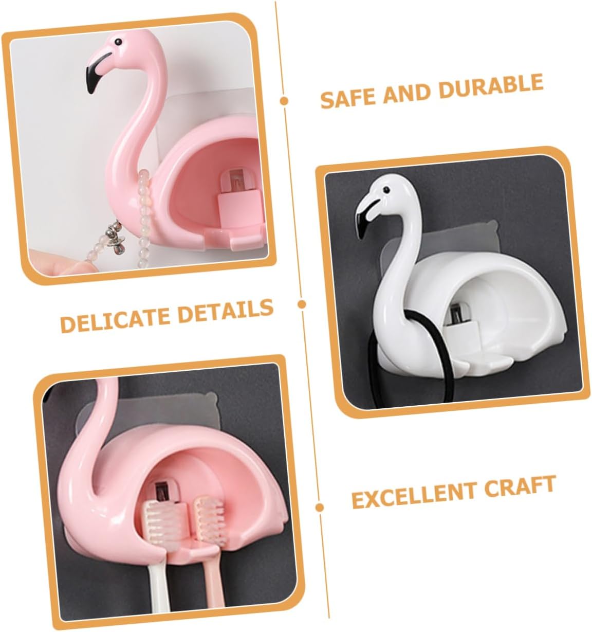 Anneome Bathroom Wall Toothbrush Holder Modern Decor