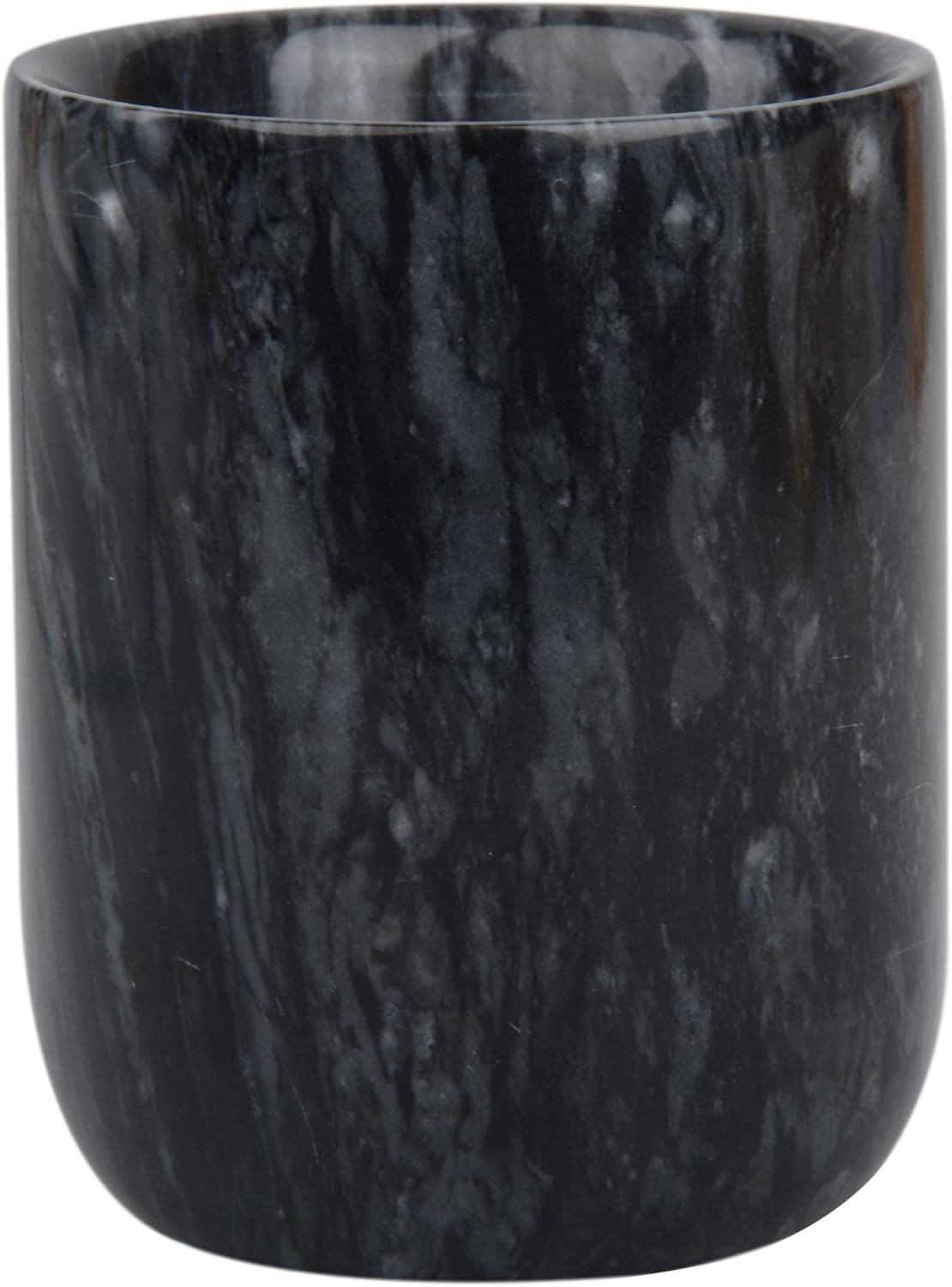 Handmade Marble Toothbrush Holder Black