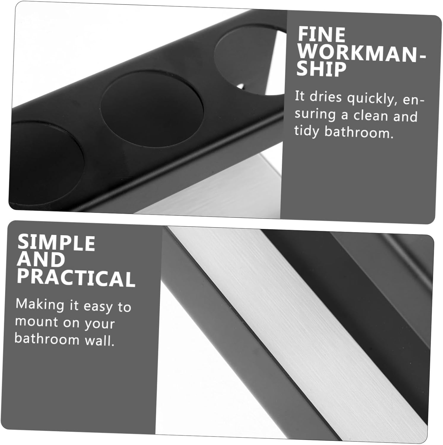 PERSELOSO Electric Toothbrush Wall Mounted Holder