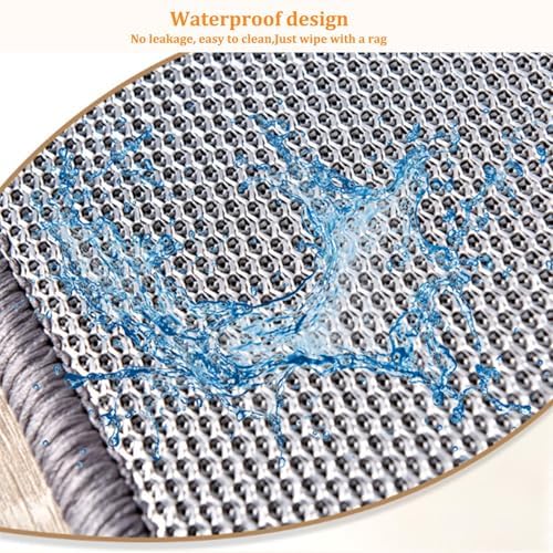 Modern Machine Washable Heated Area Rug with Timer
