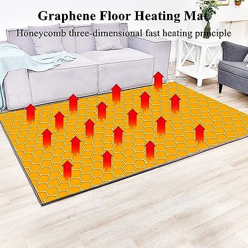 Electric Heated Floor Mat with Timer and Temperature Control