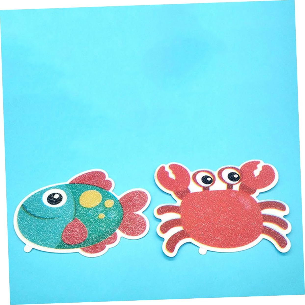 ULTECHNOVO Non-Slip Bath Stickers 5pcs Crab Design
