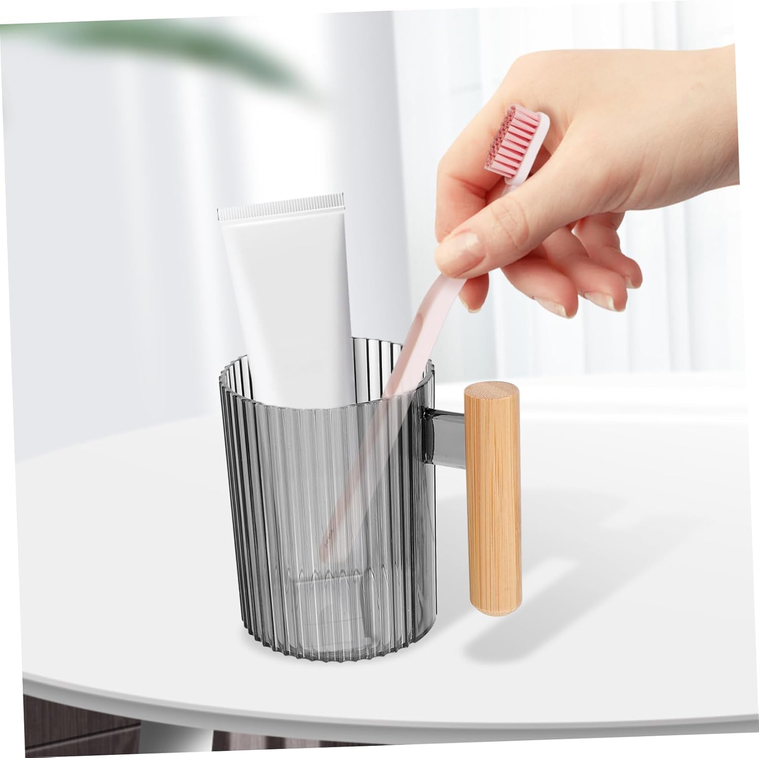 ULTECHNOVO 4Pcs Reusable Toothbrush Cups