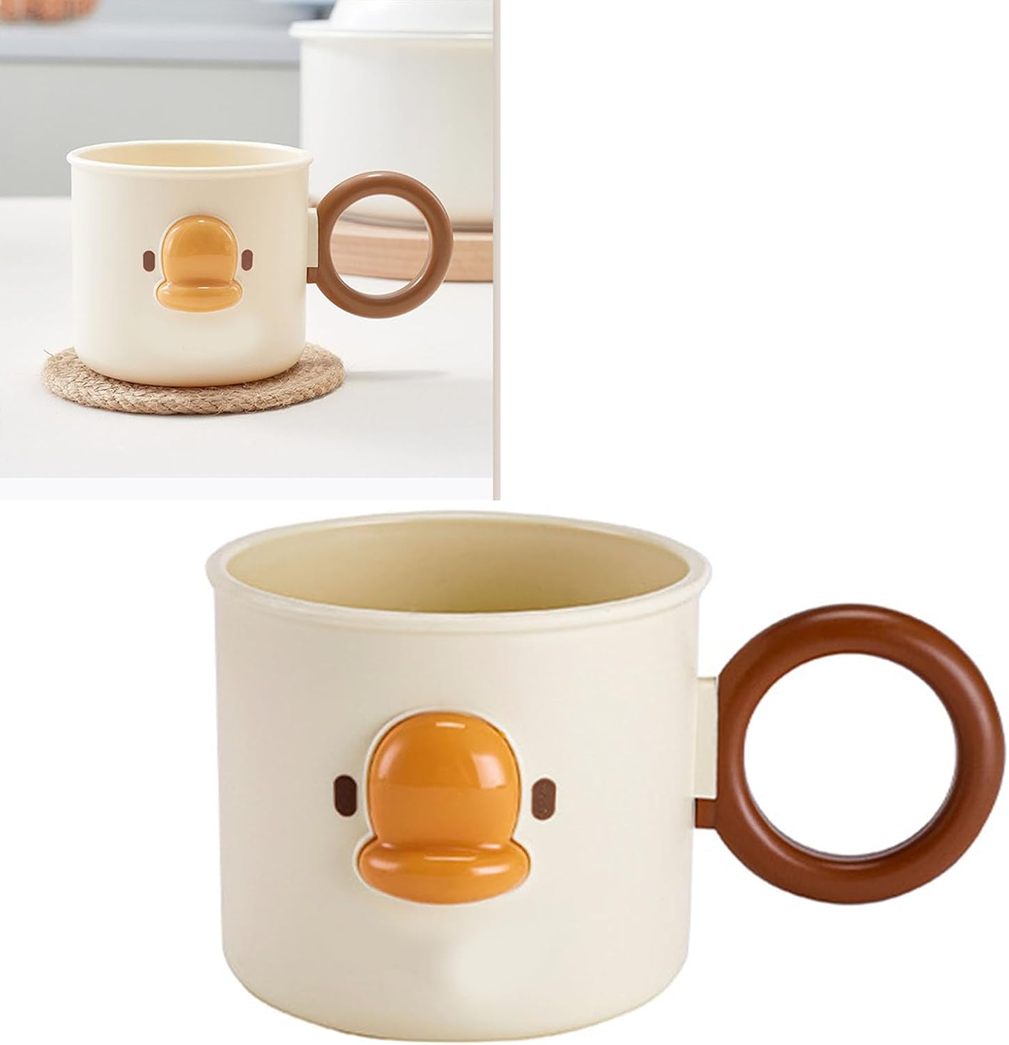 2PCS Cartoon Toothbrush Cup with Holder for Kids and Couples