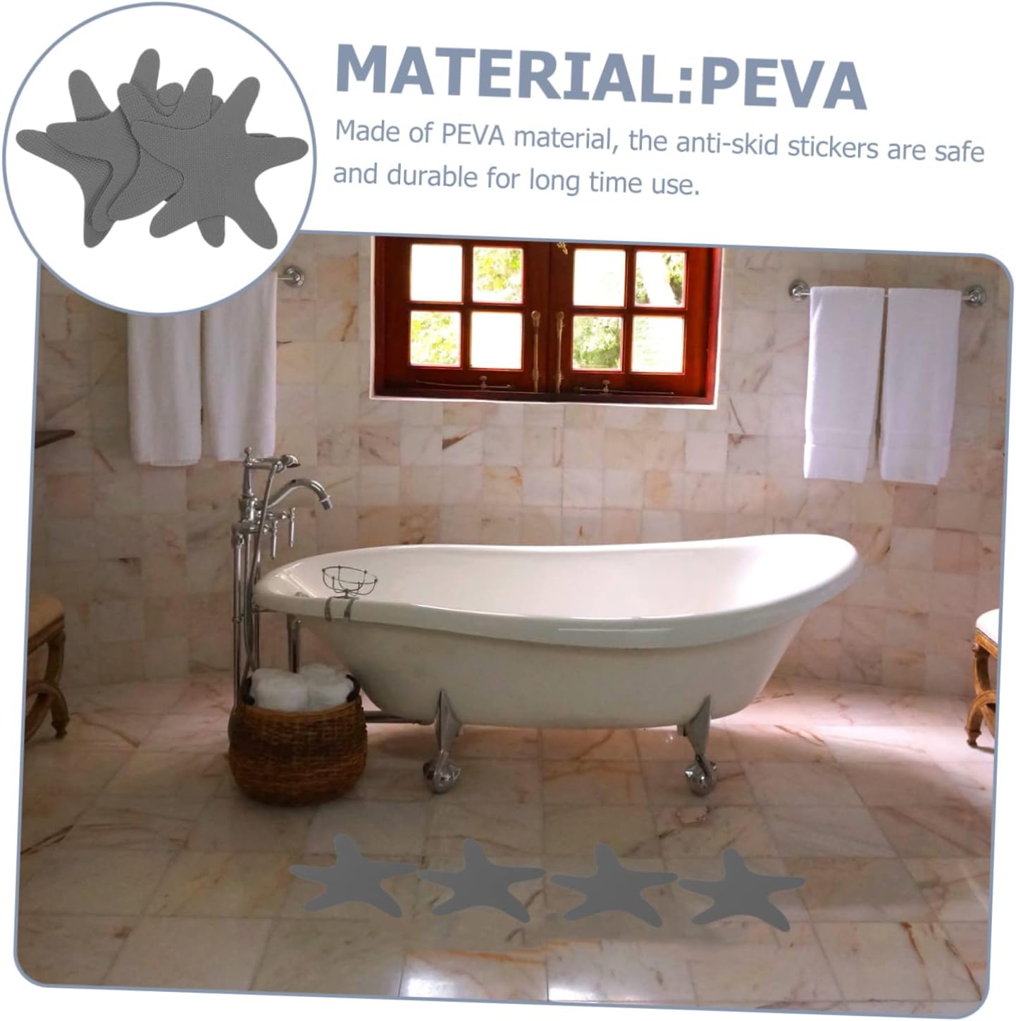 RORPOIR Adorable Self-Adhesive Bathtub Stickers