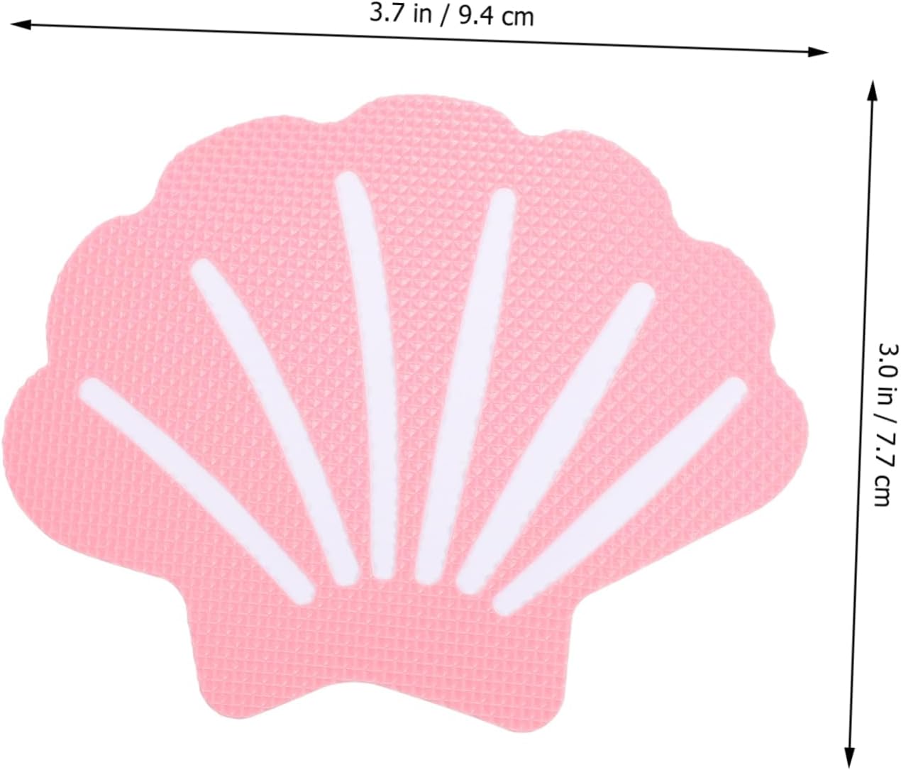 VOSAREA 12Pcs Shell Design Non-Slip Tub Stickers