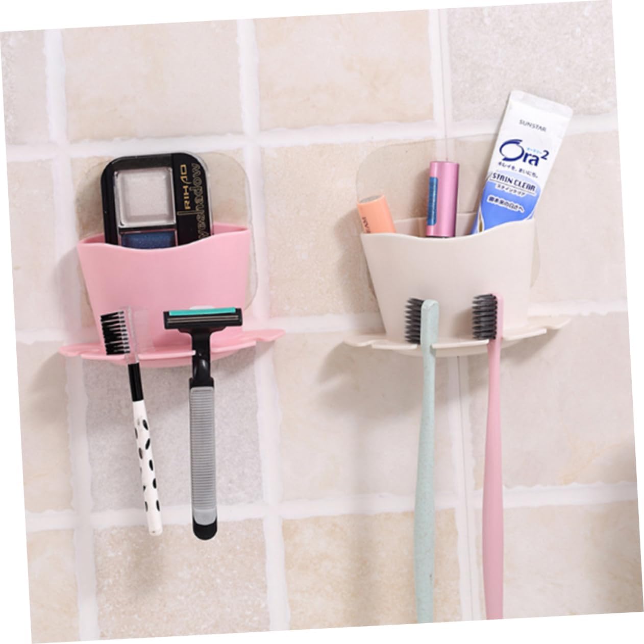 UTHCLO Shower Toothbrush Holder with Suction Cup 1