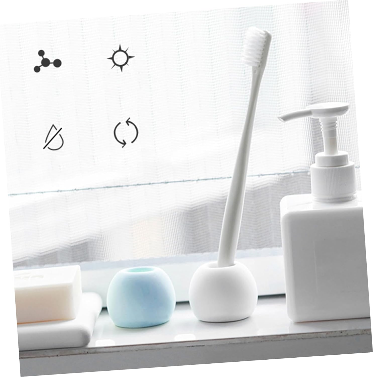 HOLIDYOYO Electric Toothbrush Holder with Water Absorbent Design