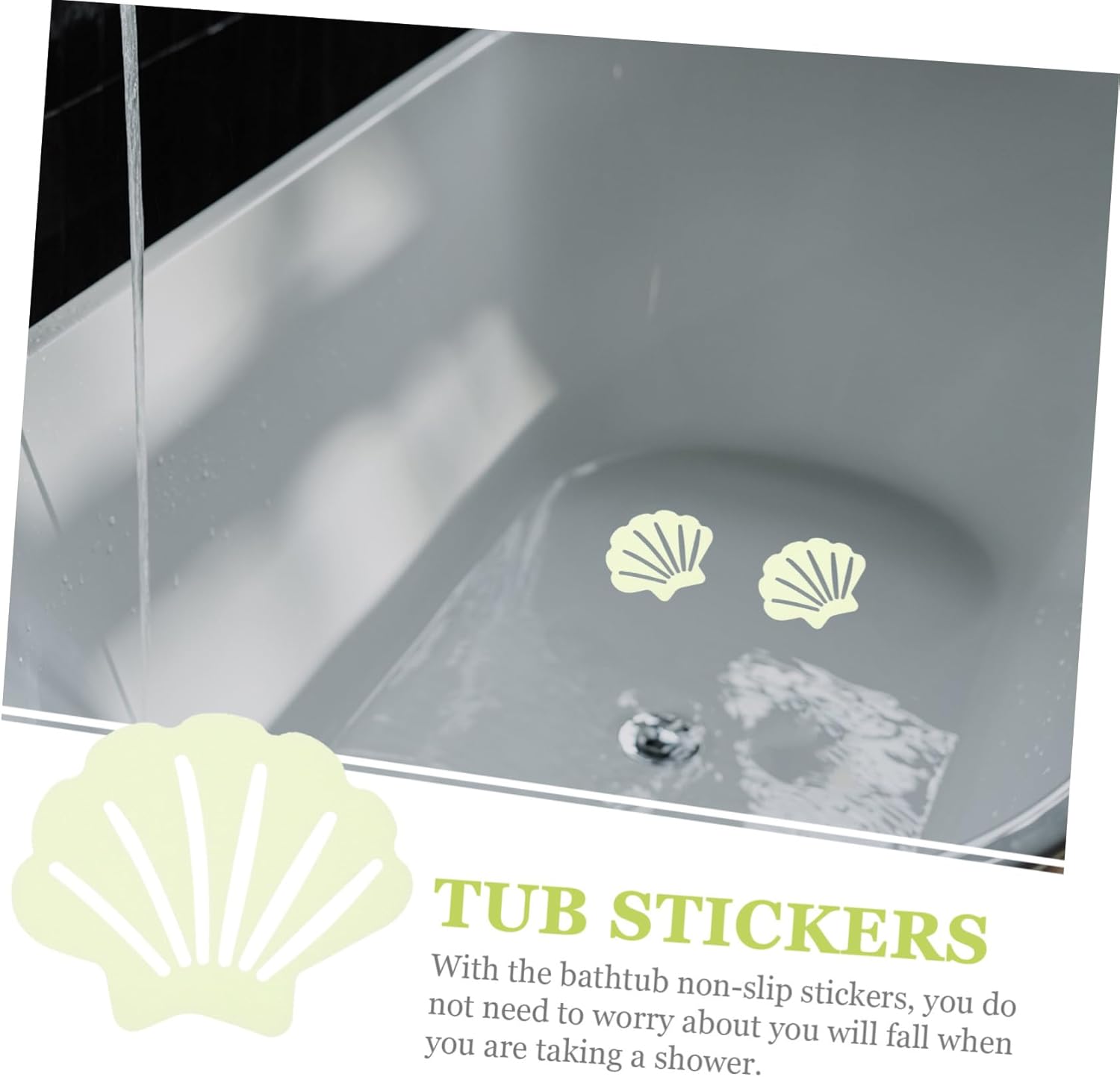 PRETYZOOM Non-Skid Stickers for Bathroom 30pcs Sturdy Anti-Slip Strips