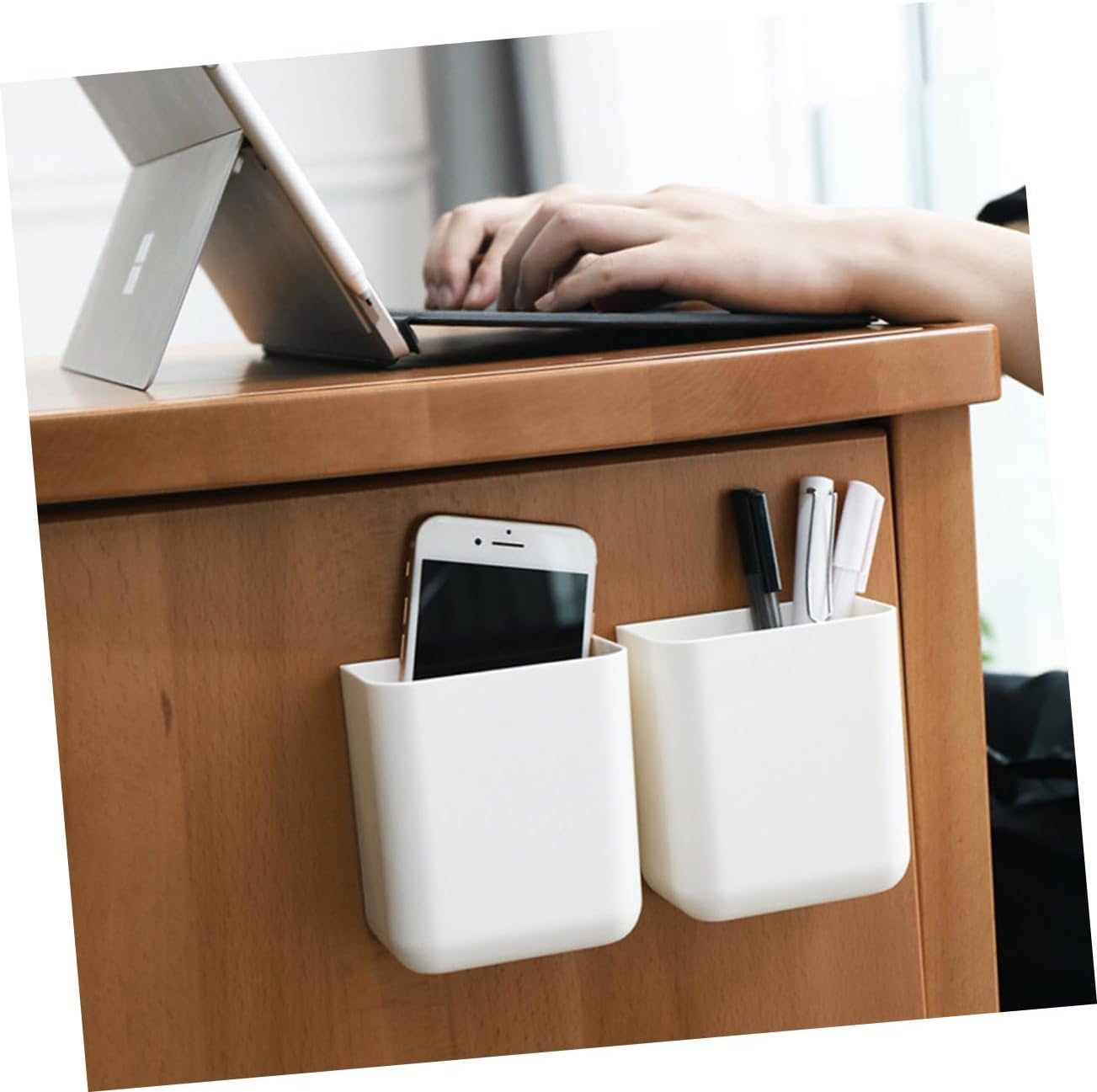 LIFKOME Wall Mounted Toothbrush Holder Stand