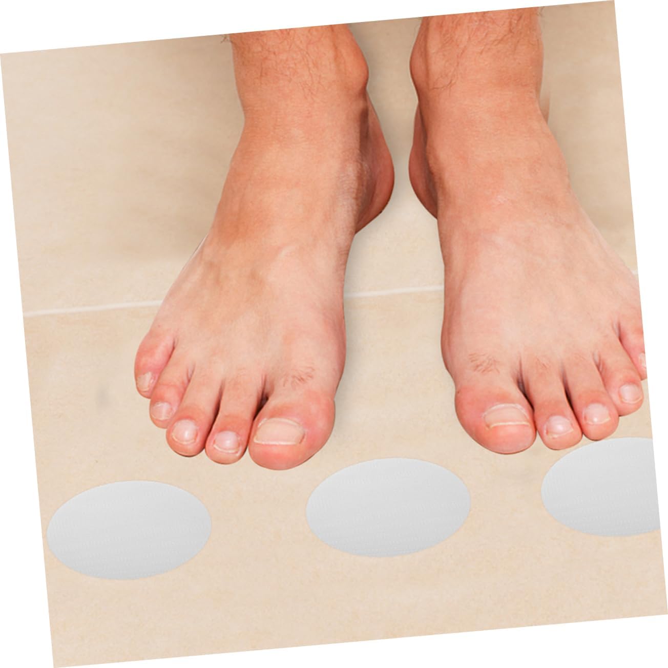 20pcs Round Transparent Non-Slip Bath Stickers