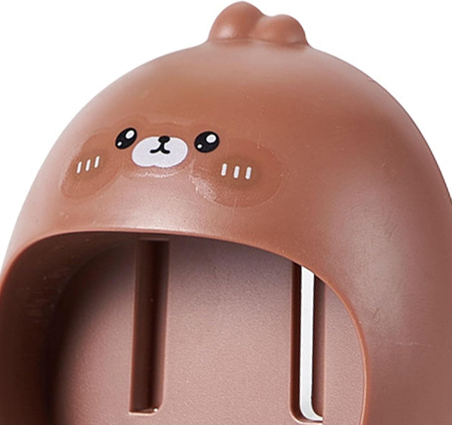 Beufee Toothbrush Holder Wall Mounted Cartoon No Drill