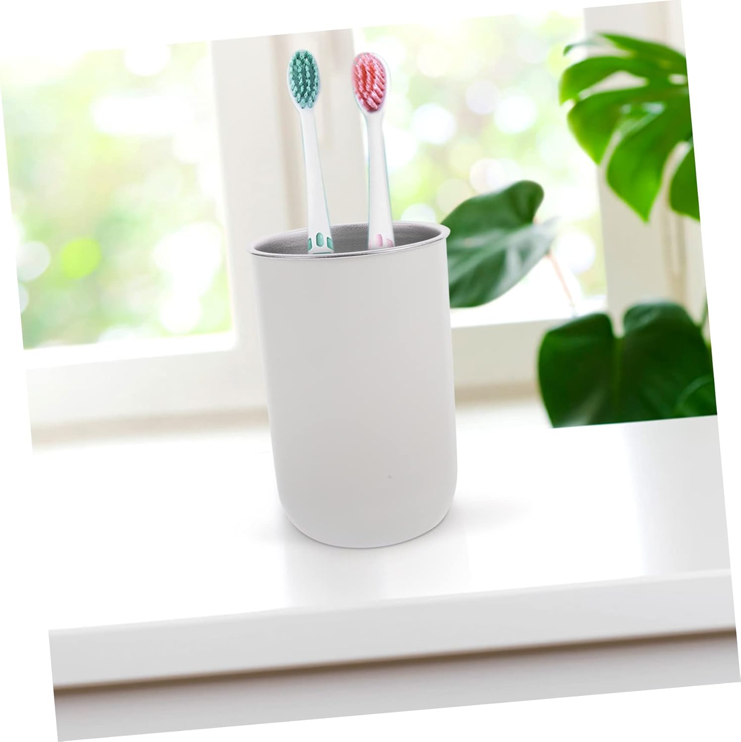 Homoyoyo Toothbrush Cup 350ml Steel Holder