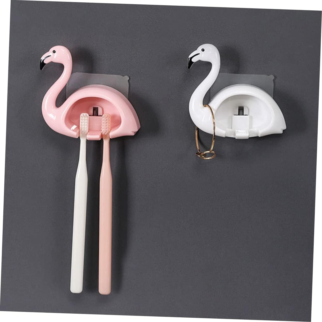 Homoyoyo Pink Flamingo Electric Toothbrush Wall Mount Holder 1