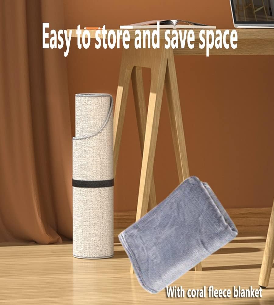 GGGUOJINN Portable Electric Space Heater with Coral Blanket