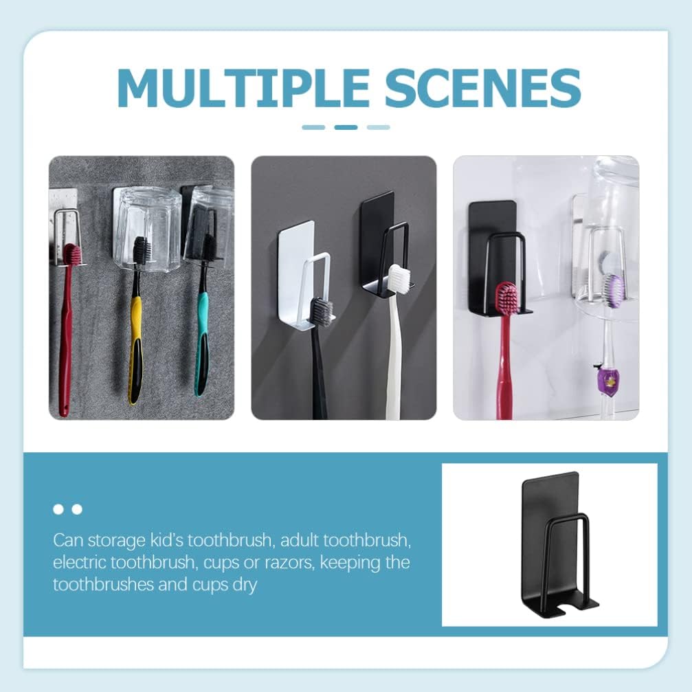 ULTECHNOVO 2pcs Wall Mounted Toothbrush Holders