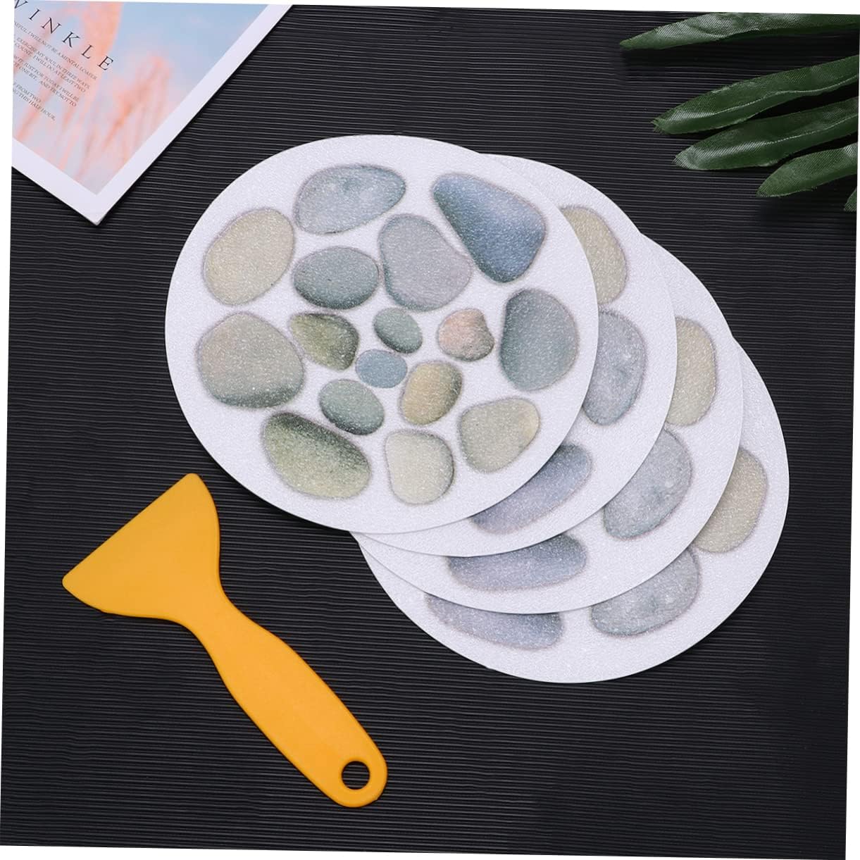 Amosfun 4pcs Slip Proof Bathtub Stickers