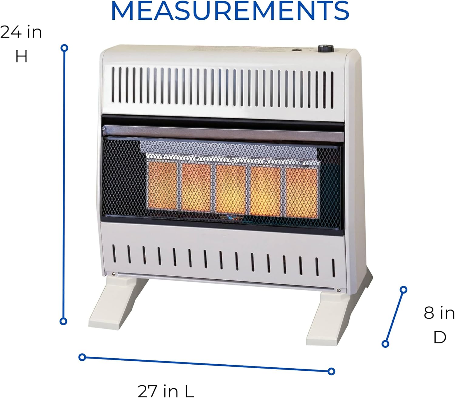 ProCom Natural Gas Ventless Infrared Heater 30000 BTU