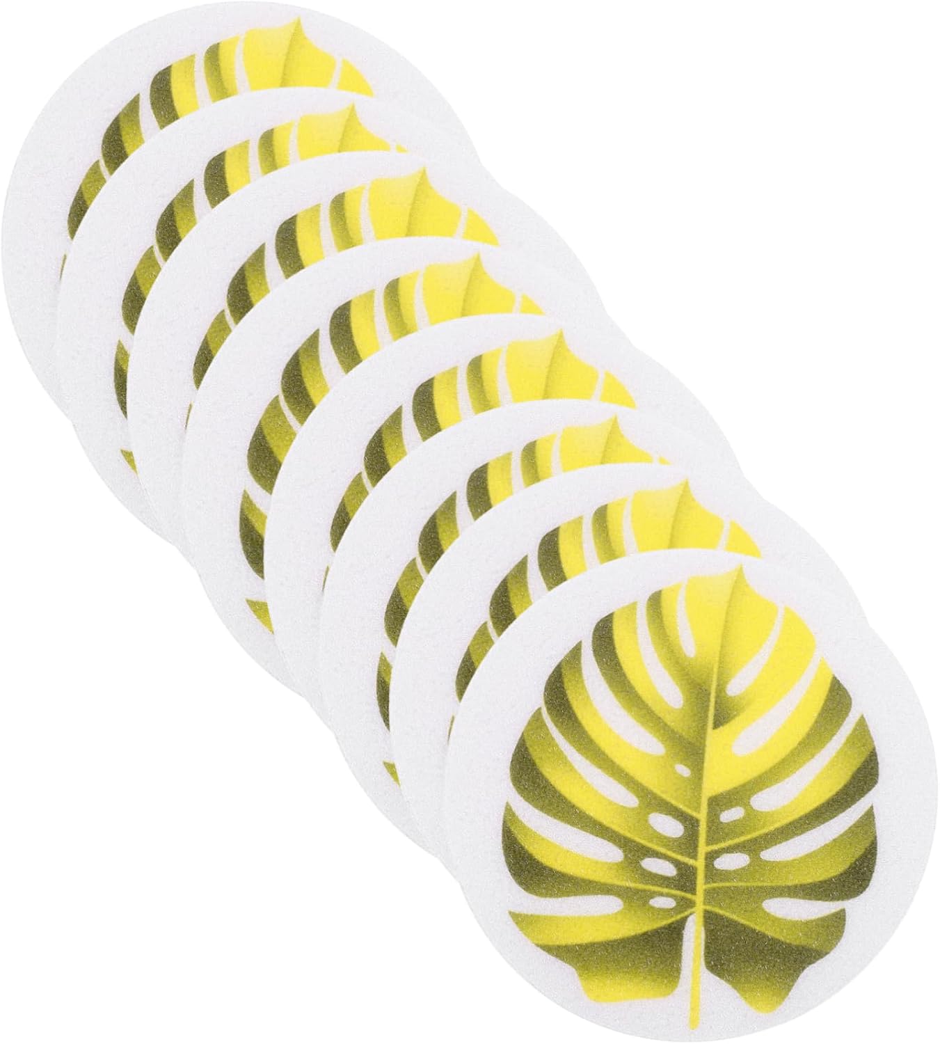 SOPOTUTU Leaf Shape Non-Slip Bathtub Stickers