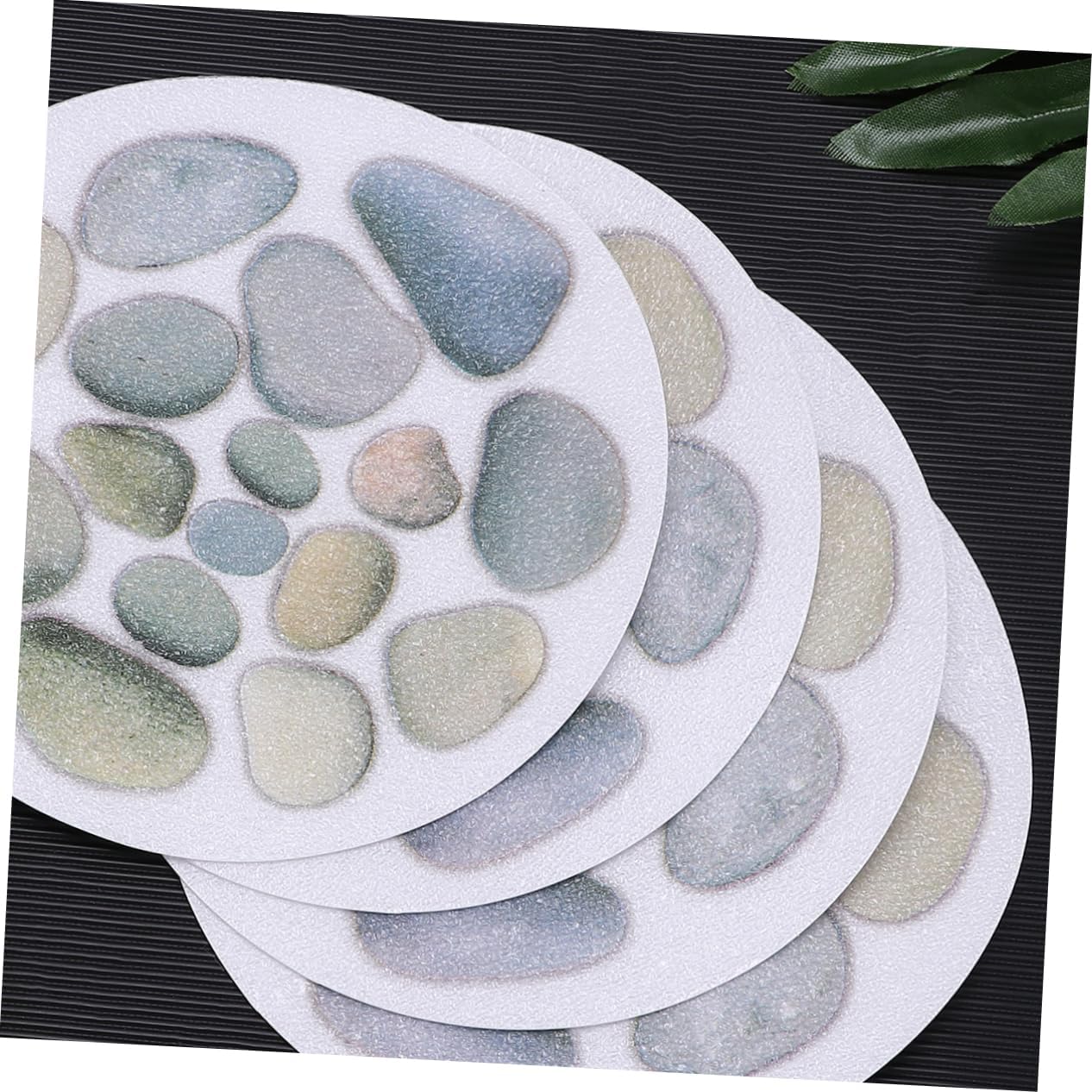 Yardenfun 4pcs Non-Slip Stickers for Tub and Shower Safety