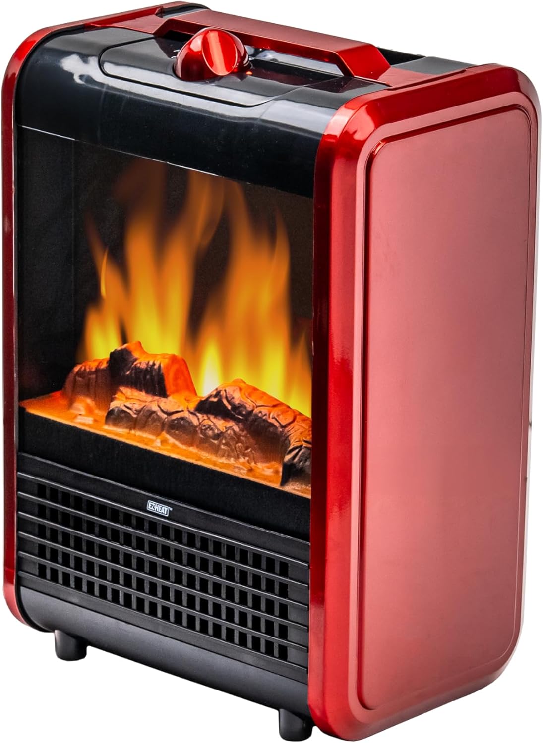 EZ-HEAT 1200W Mini Fireplace Heater with 3D Flame
