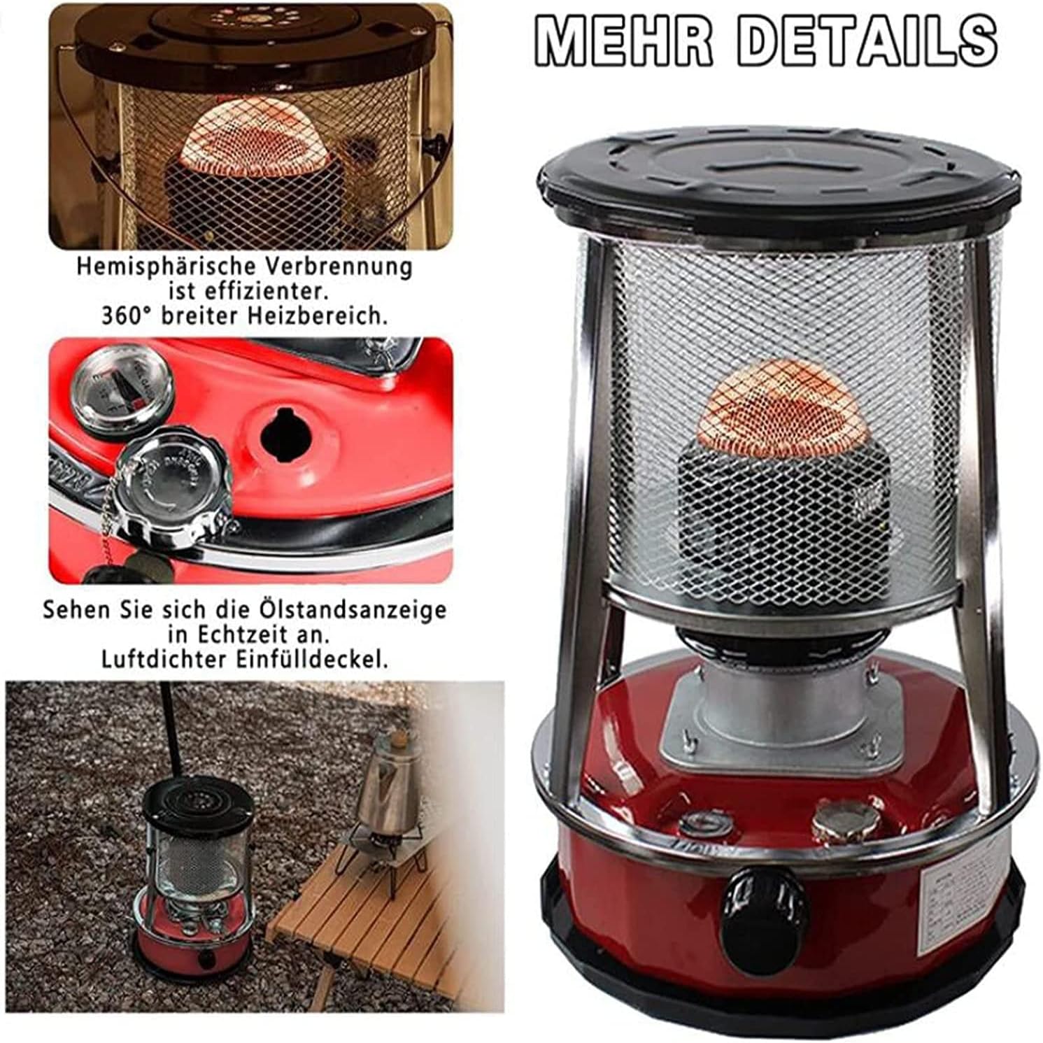 GBHJJ Kerosene Heater for Indoor Outdoor Use