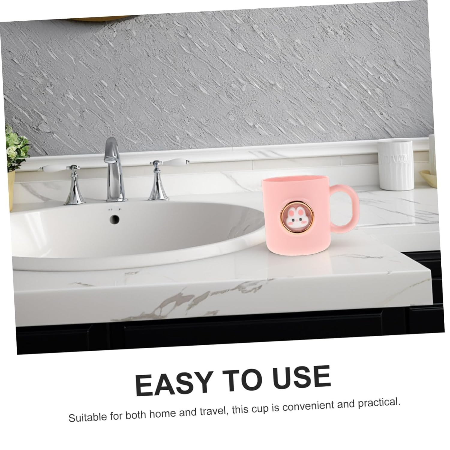 FOMIYES Cute Rabbit Toothbrush Cup Holder