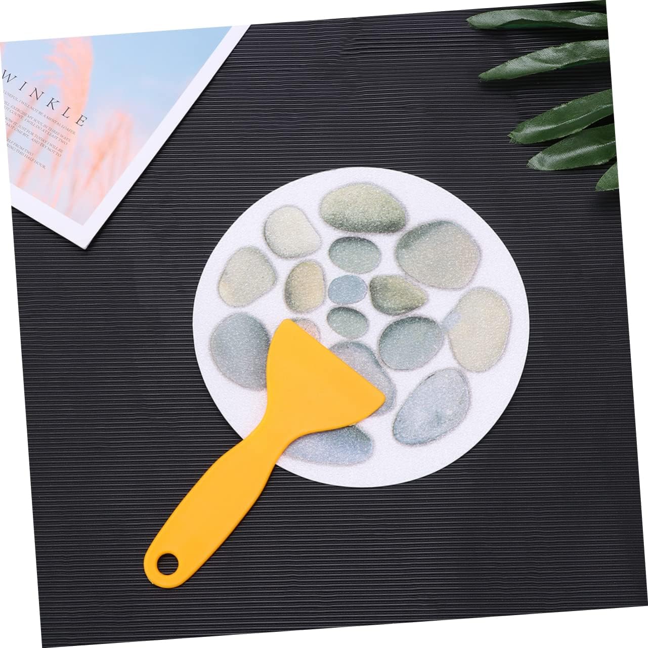Cabilock 4pcs Stone Pattern Anti Slip Stickers for Bathtub