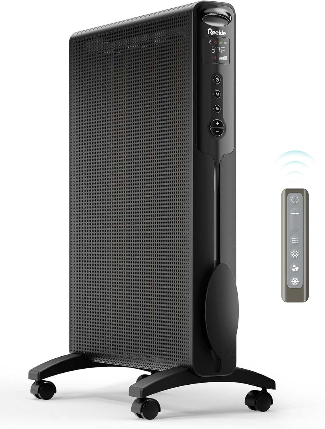 Reekie 1500W Electric Space Heater with Smart Thermostat and Remote Control