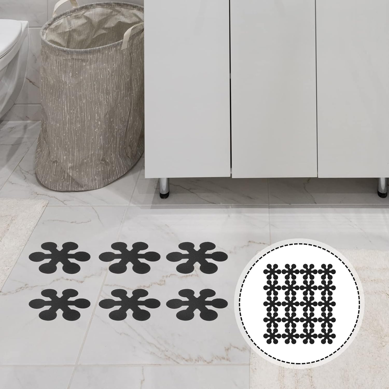 Non-Slip Bath Stickers 20pcs for Safety Decor