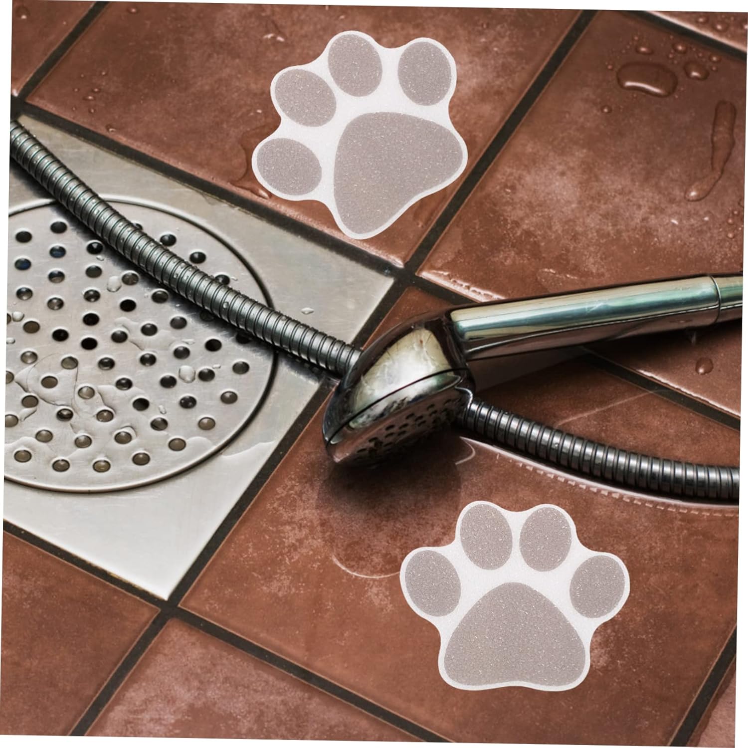 ABOOFAN 10Pcs Non-Slip Dog Paw Bathtub Stickers