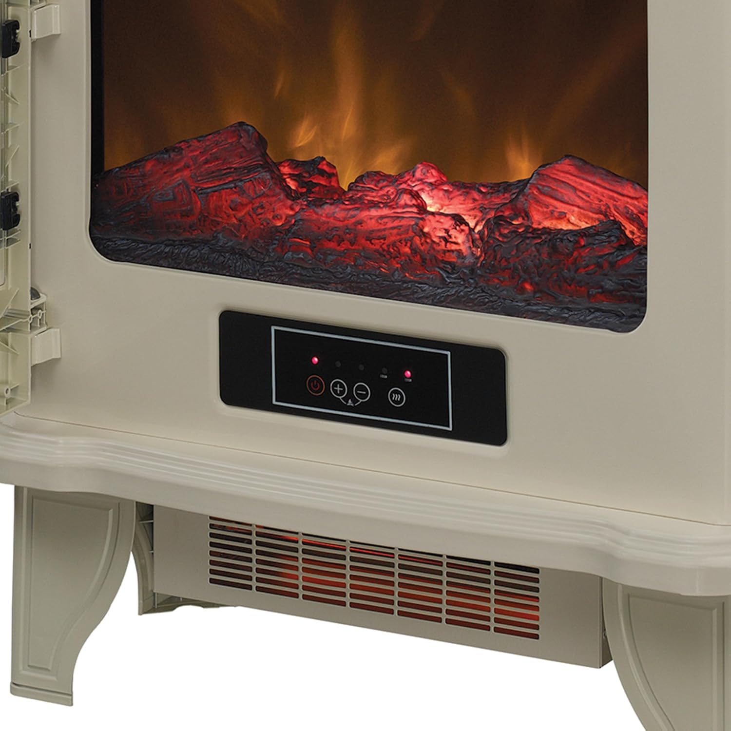 Duraflame Infrared Quartz Electric Fireplace Stove Heater Cream