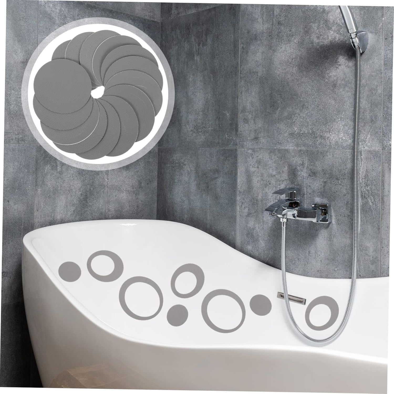 Non-Slip Bathtub Stickers 20 Sheets Sturdy Self-Adhesive