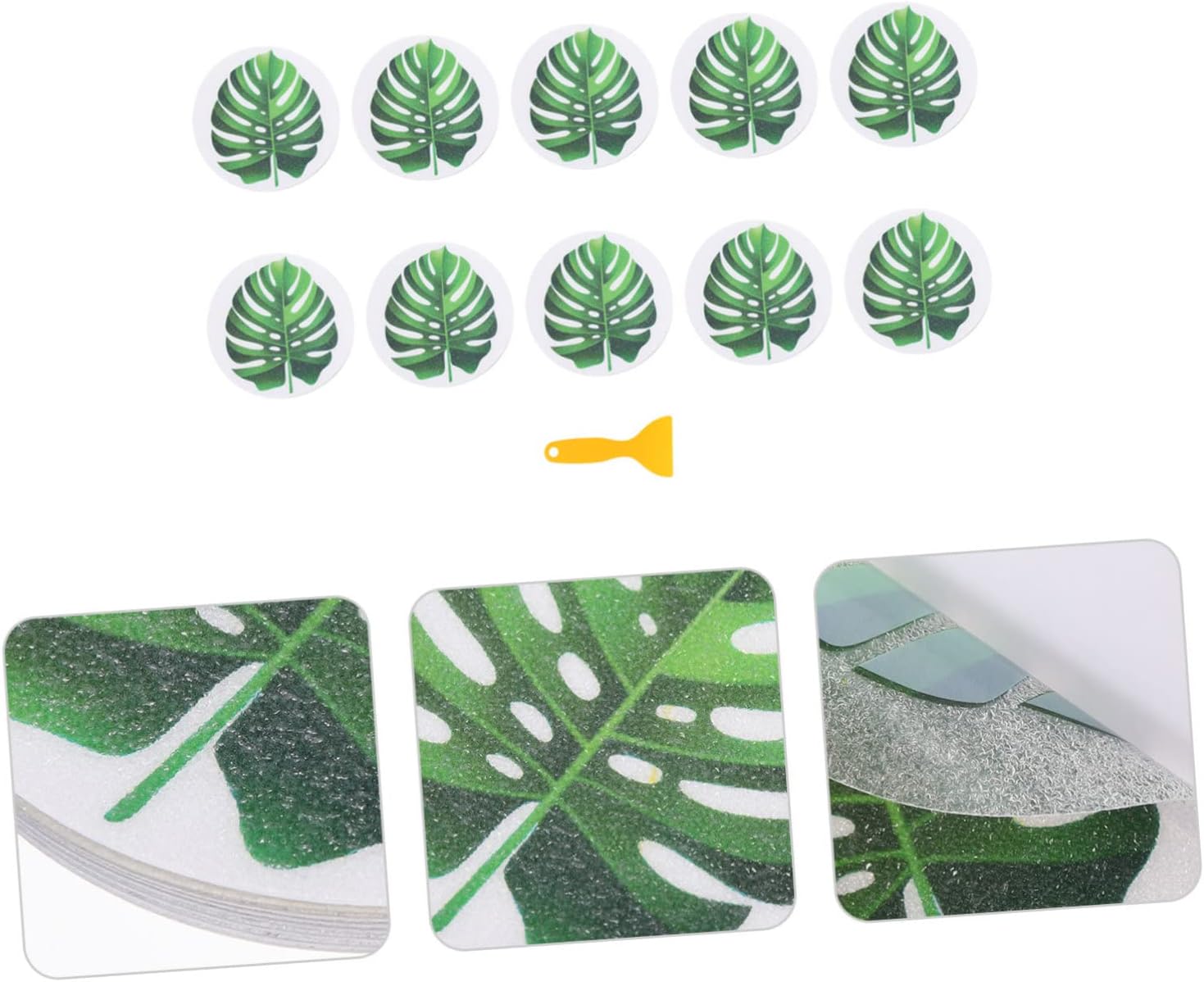 Ciieeo Leaf Design Anti-Skid Bath Decals