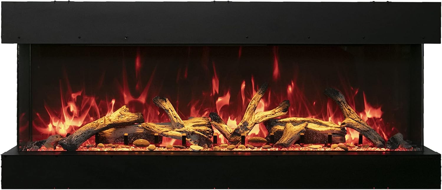 Amantii 50 3-Sided Electric Fireplace with Remote and 8H Timer