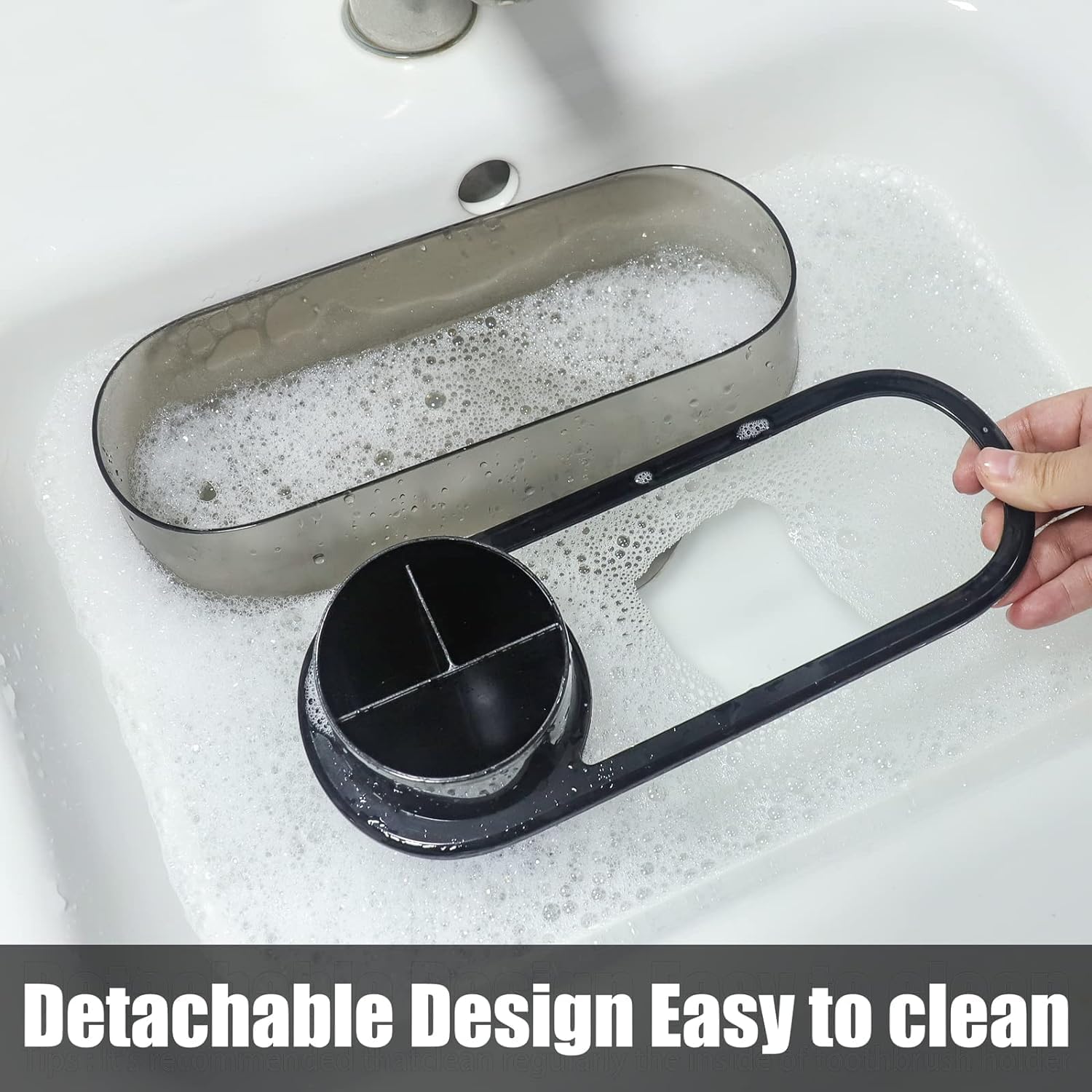 Kids Toothbrush Holder Set with 3 Slots and 2 Tumblers