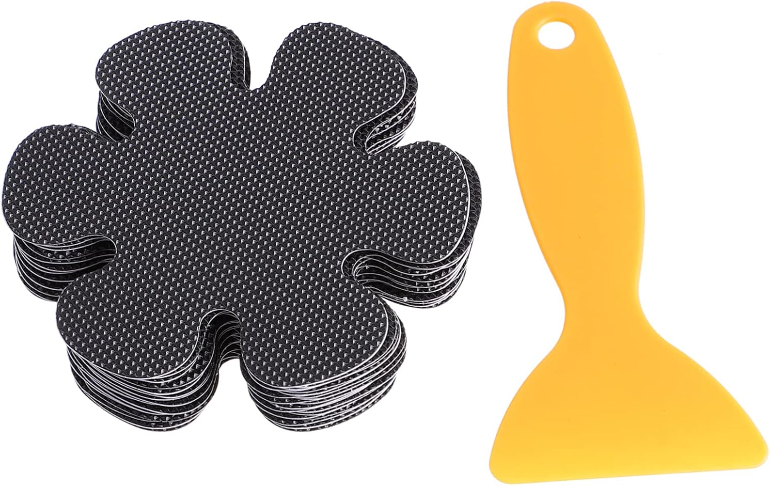 Unomor 20Pcs Flower Shaped Non-Slip Bathtub Stickers