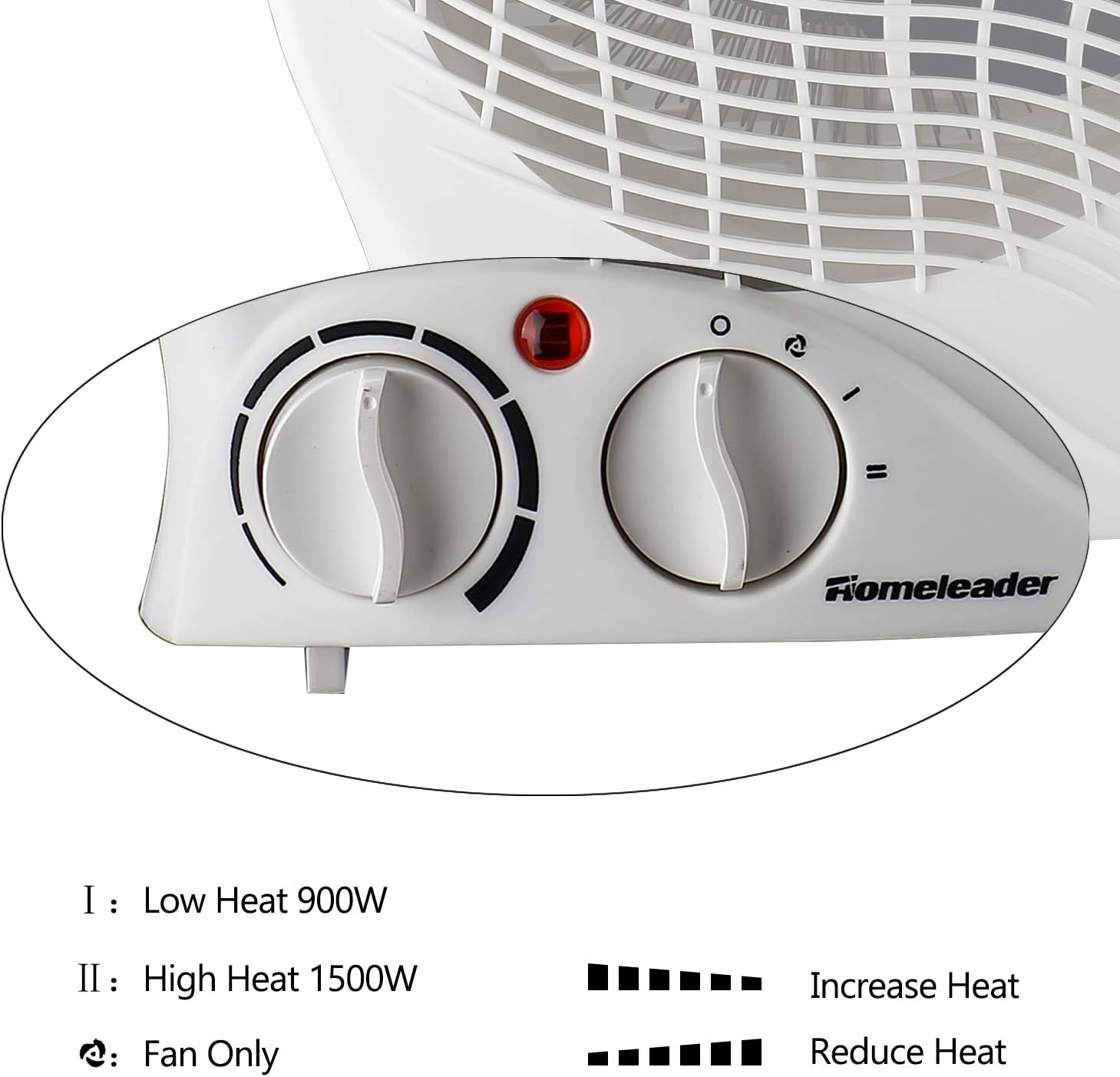 Homeleader Space Fan Heater with Thermostat